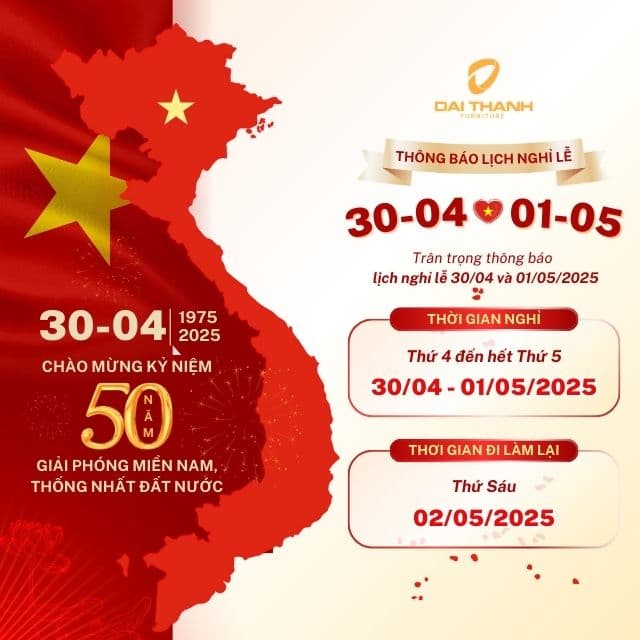 Holiday Announcement 30/4 & 1/5